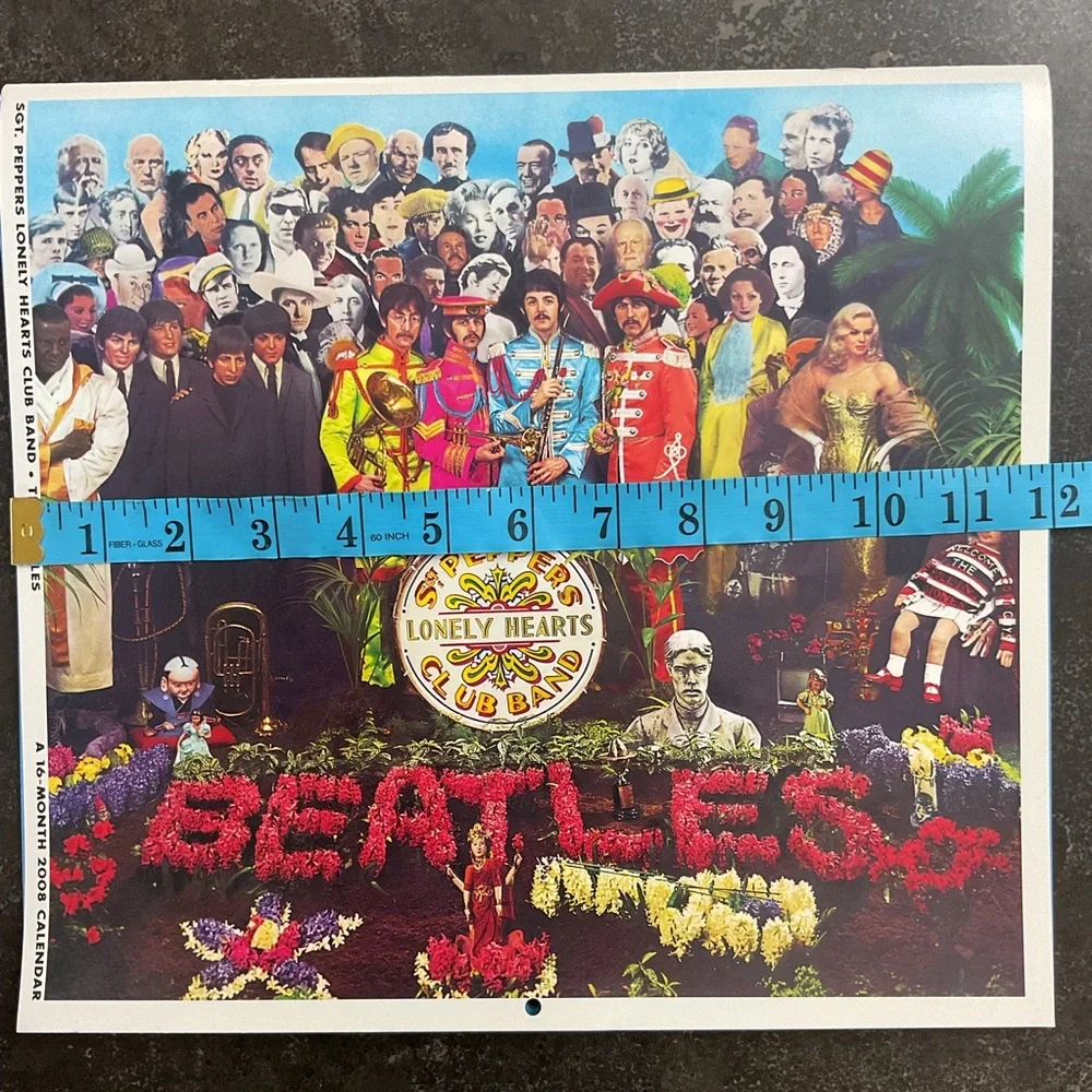 The Beatles Sgt. Peppers Lonely Hearts Club Band Album Art Wall Calendar 2008